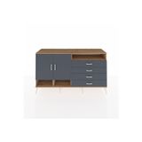 Dienni Kronos Konsol 5 Raflı 4 Çekmeceli 2 Kapaklı 176x59x99 Çam-Antrasit