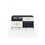 Dienni Kronos Konsol 6 Raflı 1 Çekmeceli 2 Kapaklı 176 x 59 x 99 cm Antrasit - Aytaşı
