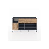 Dienni Kronos Konsol 6 Raflı 2 Çekmeceli 1 Kapaklı 176 x 59 x 99 cm Antrasit - Çam