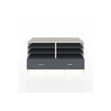 Dienni Kronos Konsol 6 Raflı 2 Çekmeceli 176 x 59 x 99 cm Antrasit - Aytaşı
