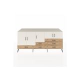 Dienni Kronos Konsol 6 Raflı 6 Çekmeceli 5 Kapaklı 220 x 59 x 99 cm Aytaşı - Çam - Aytaşı