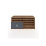 Dienni Kronos Konsol 7 Raflı 2 Kapaklı 176 x 59 x 99 cm Çam - Antrasit