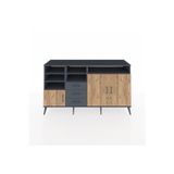 Dienni Kronos Konsol 7 Raflı 3 Çekmeceli 3 Kapaklı 176 x 59 x 99 cm Antrasit - Çam - Antrasit