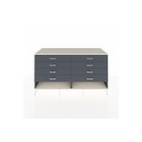 Dienni Kronos Konsol 8 Çekmeceli 176 x 59 x 99 cm Antrasit - Antrasit - Aytaşı