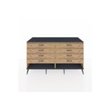 Dienni Kronos Konsol 8 Çekmeceli 176 x 59 x 99 cm Çam - Antrasit - Çam