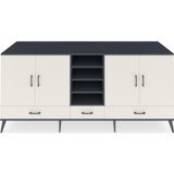 Dienni Kronos Konsol 8 Raflı 3 Çekmeceli 4 Kapaklı 220 x 59 x 99 cm Aytaşı - Antrasit - Aytaşı