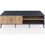 Dienni Kronos Tv Ünitesi 2 Raflı 2 Kapaklı 176X59X51 Antrasit-Çam/çam