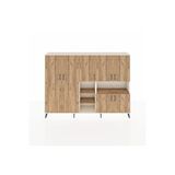 Dienni Mobilya Arges Dolap 13 Raflı 7 Kapaklı 220x30x163 Aytaşı-çam Çok Renkli