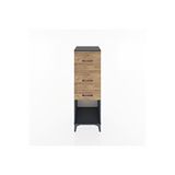 Dienni Mobilya Hyperion Dolap 3 Çekmeceli 44x44x134 Antrasit-çam Çok Renkli