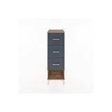 Dienni Mobilya Hyperion Dolap 3 Çekmeceli 44x44x134 Çam-antrasit
