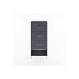 Dienni Mobilya Hyperion Dolap 3 Çekmeceli 60x44x134 Antrasit-antrasit