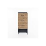 Dienni Mobilya Hyperion Dolap 3 Çekmeceli 60x44x134 Antrasit-çam