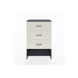 Dienni Mobilya Hyperion Dolap 3 Çekmeceli 88x44x134 Antrasit-aytaşı