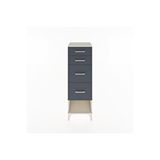Dienni Mobilya Hyperion Dolap 4 Çekmeceli 44x44x134 Aytaşı-antrasit