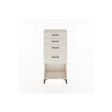 Dienni Mobilya Hyperion Dolap 4 Çekmeceli 60x44x134 Aytaşı-aytaşı Krem