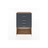 Dienni Mobilya Hyperion Dolap 4 Çekmeceli 88x44x134 Antrasit-çam