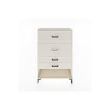Dienni Mobilya Hyperion Dolap 4 Çekmeceli 88x44x134 Aytaşı-aytaşı Krem
