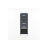 Dienni Mobilya Hyperion Dolap 5 Çekmeceli 44x44x134 Antrasit-antrasit