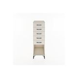 Dienni Mobilya Hyperion Dolap 5 Çekmeceli 44x44x134 Aytaşı-aytaşı Krem