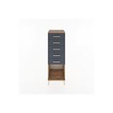 Dienni Mobilya Hyperion Dolap 5 Çekmeceli 44x44x134 Çam-antrasit