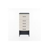 Dienni Mobilya Hyperion Dolap 5 Çekmeceli 60x44x134 Aytaşı-antrasit