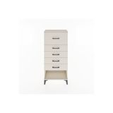 Dienni Mobilya Hyperion Dolap 5 Çekmeceli 60x44x134 Aytaşı-aytaşı Krem