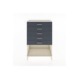 Dienni Mobilya Hyperion Dolap 5 Çekmeceli 88x44x134 Aytaşı-antrasit