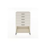 Dienni Mobilya Hyperion Dolap 5 Çekmeceli 88x44x134 Aytaşı-aytaşı Krem