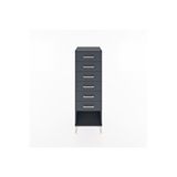Dienni Mobilya Hyperion Dolap 6 Çekmeceli 44x44x134 Antrasit-antrasit