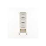 Dienni Mobilya Hyperion Dolap 6 Çekmeceli 44x44x134 Aytaşı-aytaşı Krem