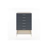 Dienni Mobilya Hyperion Dolap 6 Çekmeceli 88x44x134 Aytaşı-antrasit