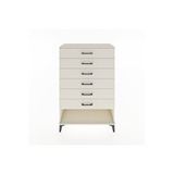 Dienni Mobilya Hyperion Dolap 6 Çekmeceli 88x44x134 Aytaşı-aytaşı Krem