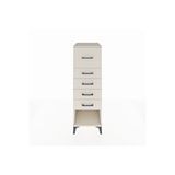 Dienni Mobilya Kronos Dolap 5 Çekmeceli 44x59x134 Aytaşı-aytaşı Krem
