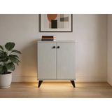 Dienni Simple Çok Amaçlı Dolap 2 Raflı 2 Kapaklı 60X44X80 Beyaz