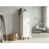 Dienni Simple Çok Amaçlı Dolap 4 Raflı Tek Kapaklı 30x30x144 BEYAZ