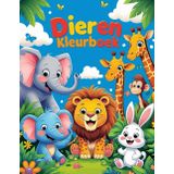 Dieren kleurboek: voor kinderen: 30+ superleuke en makkelijke ontwerpen met luiaards, lama's, beren, paarden, dolfijnen, honden, katten en meer!
