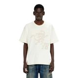 Diesel BEYAZ ERKEK LOGOLU İŞLEMELİ RELAXED T-SHIRT