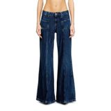 Diesel D-AKII KOYU MAVİ KADIN FLARE JEAN PANTOLON
