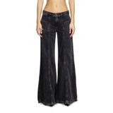 Diesel D-AKII SİYAH KADIN FLARE JEAN PANTOLON