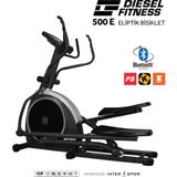 Diesel Fitness 500E Eliptik Bisiklet 175 kg Taşıma Kapasitesi Otomatik Direnç Mekanizması ve Bluetooth
