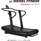 Diesel Fitness Curve 40 Koşu Bandı 160 cm x 44 cm Geniş LCD Gösterge ile Bluetooth Özellikli