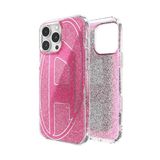 Diesel iPhone 16 Pro Max Uyumlu Oval D Simli Kılıf - Pembe