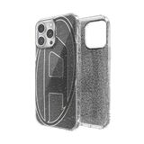 Diesel iPhone 16 Pro Max Uyumlu Oval D Simli Kılıf - Siyah