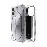 Diesel iPhone 16 Uyumlu Oval D Aynalı (Mirror) Kılıf - Gümüş