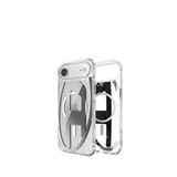 Diesel Iphone 17 Air Magsafe Uyumlu Oval D Metalik Gümüş Telefon Kılıfı - Şeffaf