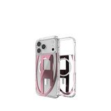 Diesel Iphone 17 Pro Max Magsafe Uyumlu Oval D Metalik Pembe Telefon Kılıfı - Şeffaf
