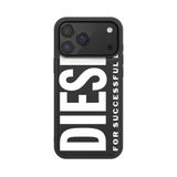 Diesel iPhone 17 Pro Max Uyumlu Magsafe Destekli Core Kalıplı Kılıf - Siyah/Beyaz