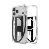 Diesel iPhone 17 Pro Max Uyumlu Magsafe Destekli Oval D Metalik Kılıf - Siyah