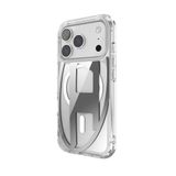 Diesel iPhone 17 Pro Uyumlu Magsafe Destekli Oval D Metalik Kılıf - Gümüş