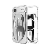 Diesel iPhone 17 Uyumlu Air Magsafe Destekli Oval D Metalik Kılıf - Gümüş